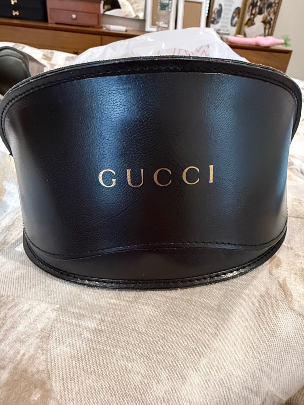 Gucci Authentic Brown Sunglass eyeglasses Case with Cloth Only host pick - Picture 10 of 13